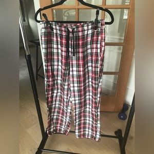 Victoria secret plaid pajama bottoms